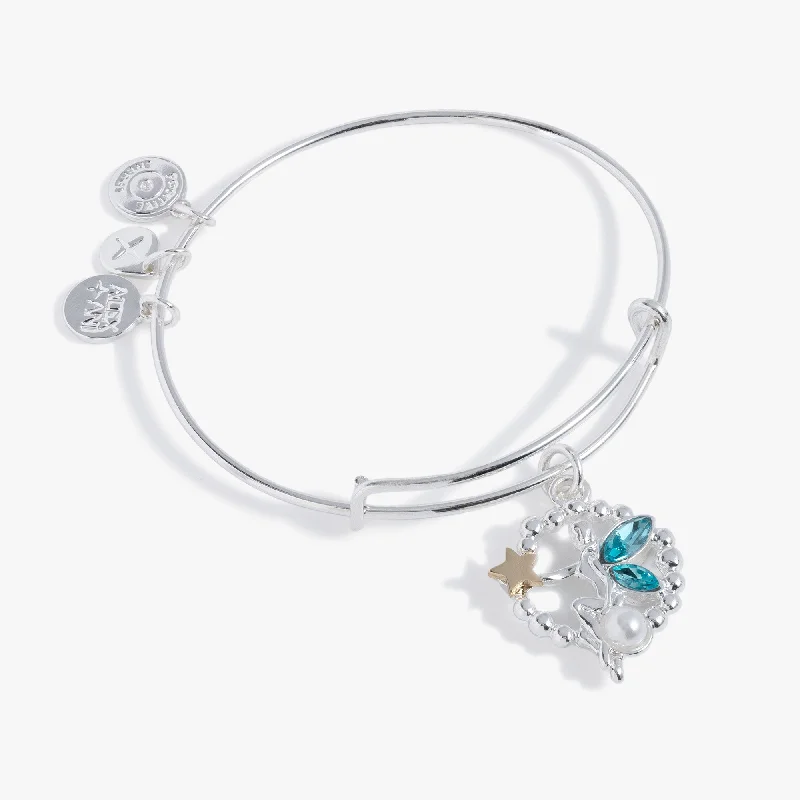 dainty gold chain ring Fairy Charm Bangle