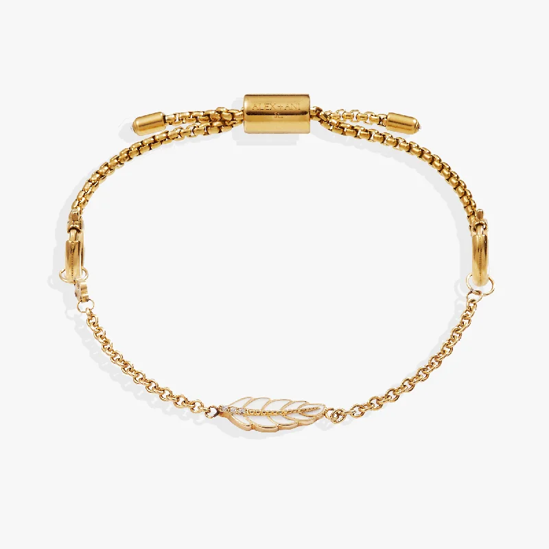 hexagon-shaped engagement ring unique Feather Stranded Bracelet Set