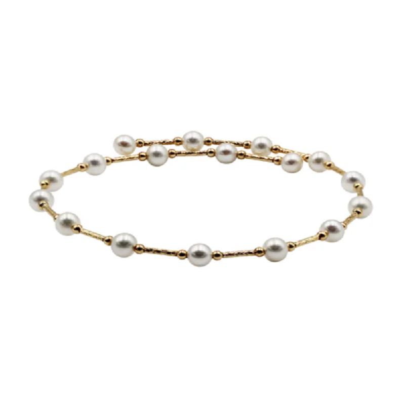 chunky gold chain necklace Flexible Pearl Station Bracelet, Adjustable, 18K Yellow Gold chunky gold chain necklace Flexible Pearl Station Bracelet, Adjustable, 18K Yellow Gold