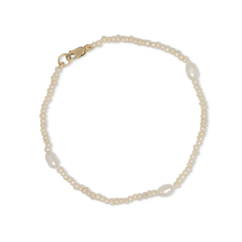 wedding band with diamonds Freshwater Cultured Seed Pearl Bracelet, 14K Yellow Gold Clasp wedding band with diamonds Freshwater Cultured Seed Pearl Bracelet, 14K Yellow Gold Clasp