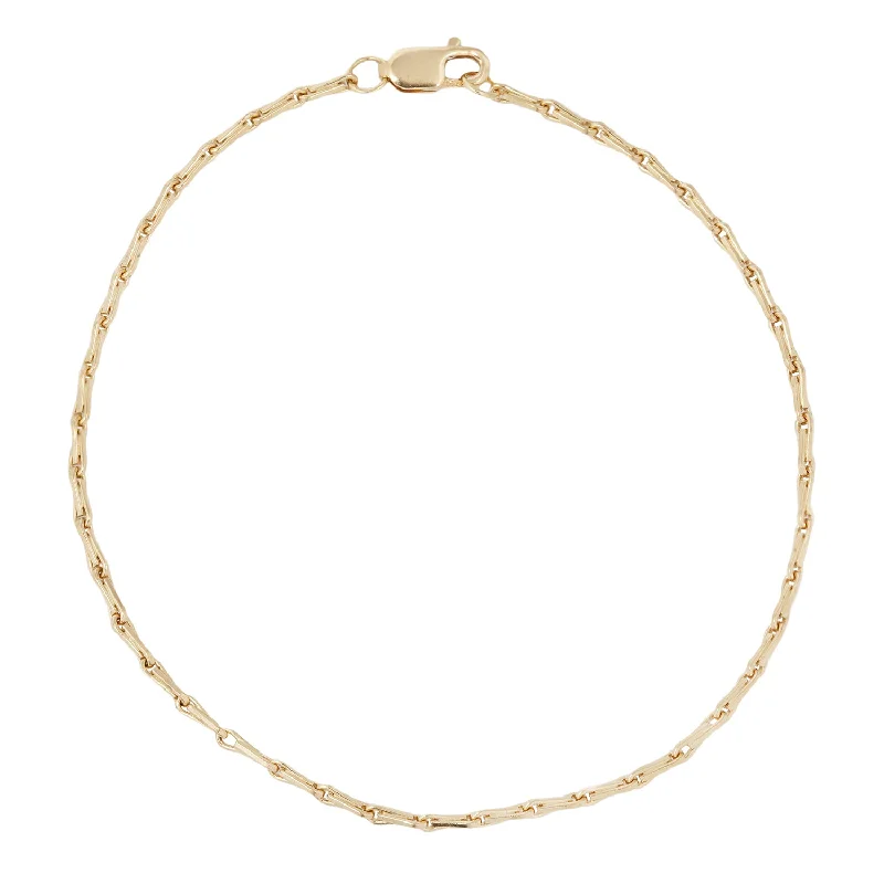 wedding anniversary diamond ring Gold Barleycorn Chain Bracelet