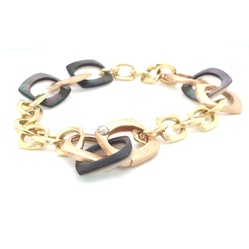 personalized couple’s keychain pendant 18K Yellow & Rose Fancy Link Bracelet Size 7.5 personalized couple’s keychain pendant 18K Yellow & Rose Fancy Link Bracelet Size 7.5