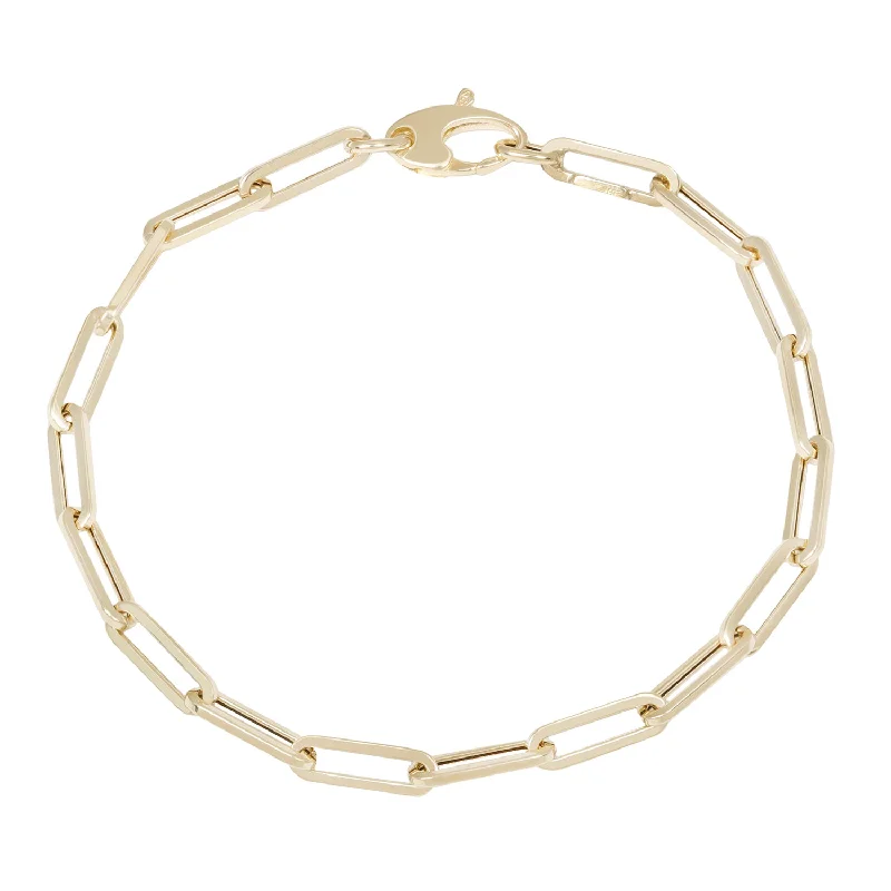 men’s titanium ring with diamonds Golden Horizon Paperclip Bracelet