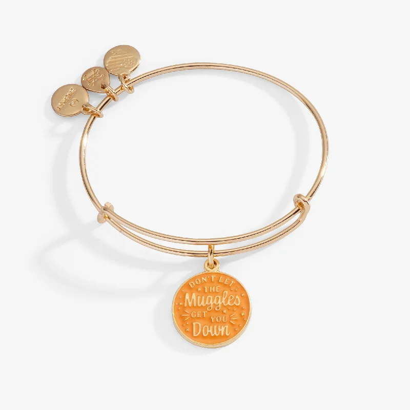 Harry Potter™ 'Don't Let The Muggles Get You Down' Charm Bangle Bracelet