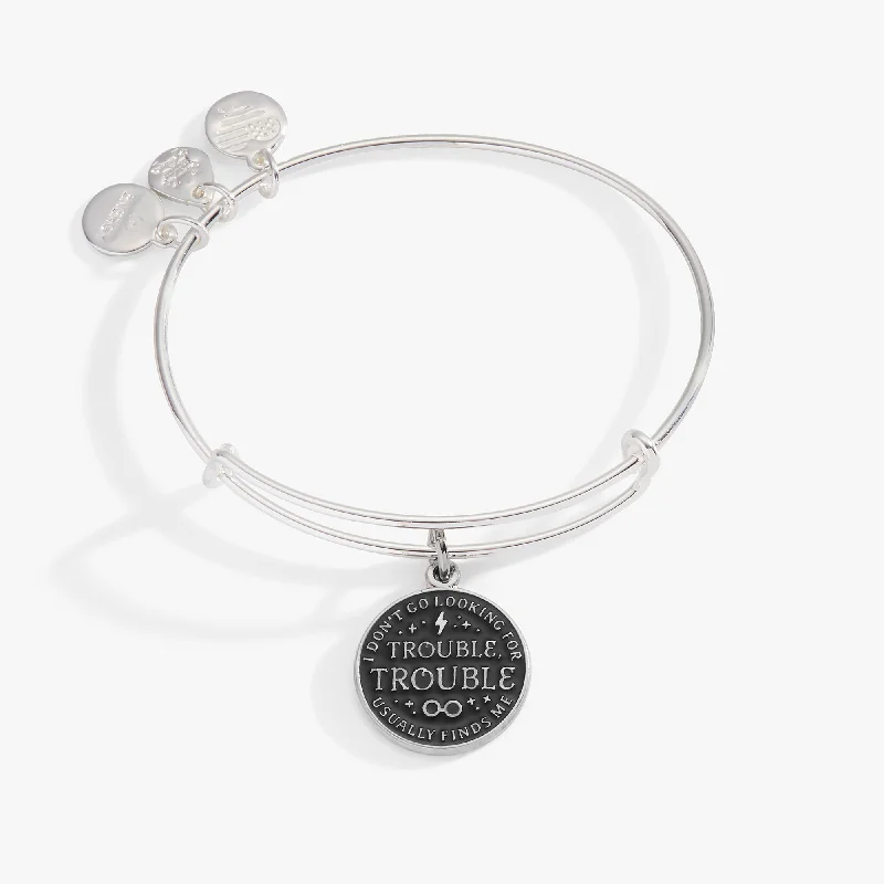 Harry Potter™ 'I Don't Go Looking For Trouble, Trouble Usually Finds Me' Charm Bangle