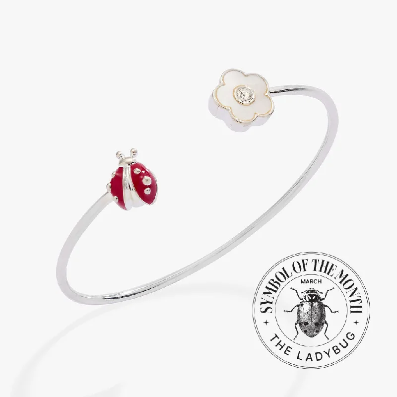 real opal engagement ring Ladybug and Daisy Flex Cuff