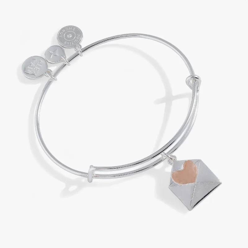 personalized zodiac birthstone necklace Love Letter Charm Bangle