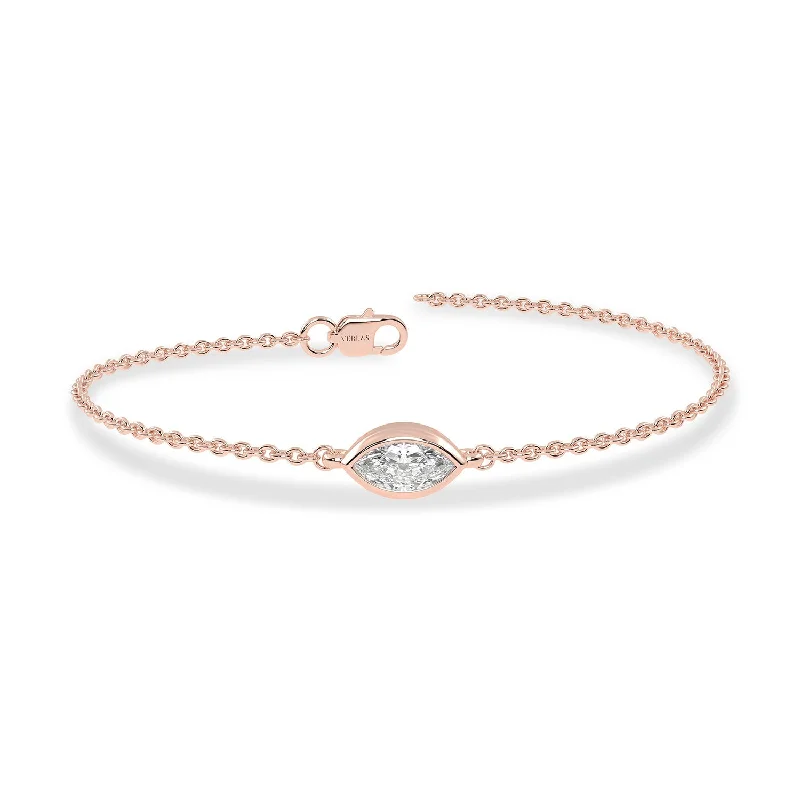 dainty sapphire gemstone bracelet Marquise Diamond Glitter Bracelet