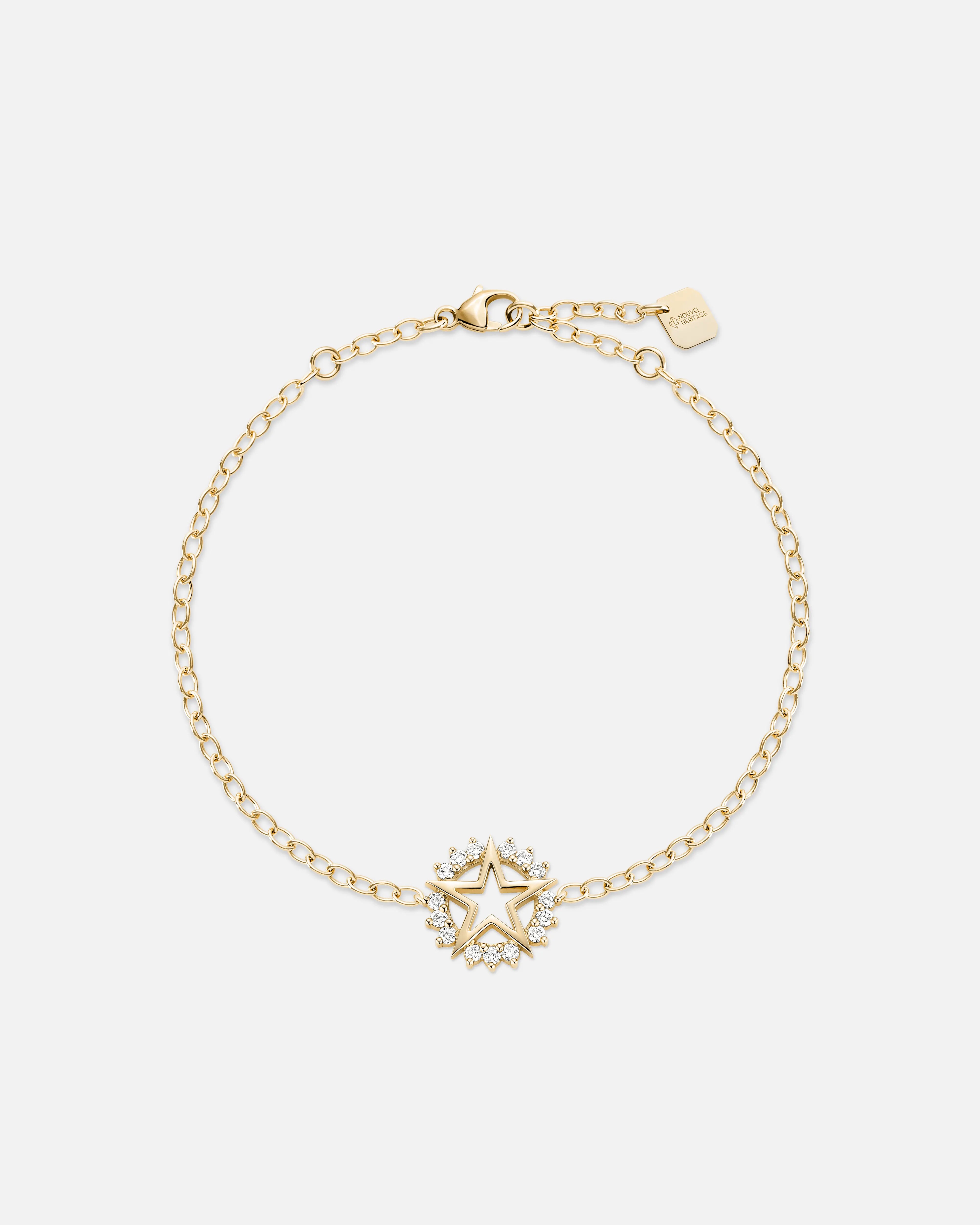 Medium Star Bracelet in Yellow Gold