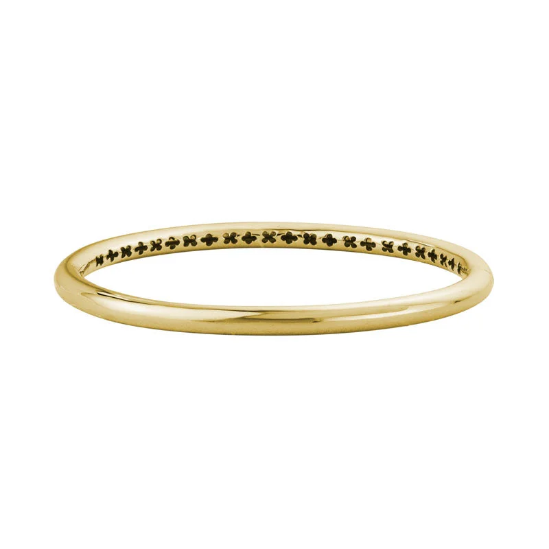 OVAL HOLLOW BANGLE BRACELET