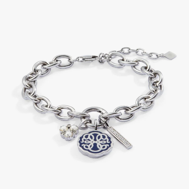 bold Cuban link bracelet men Path of Life Trio Interchangeable Charm Bracelet