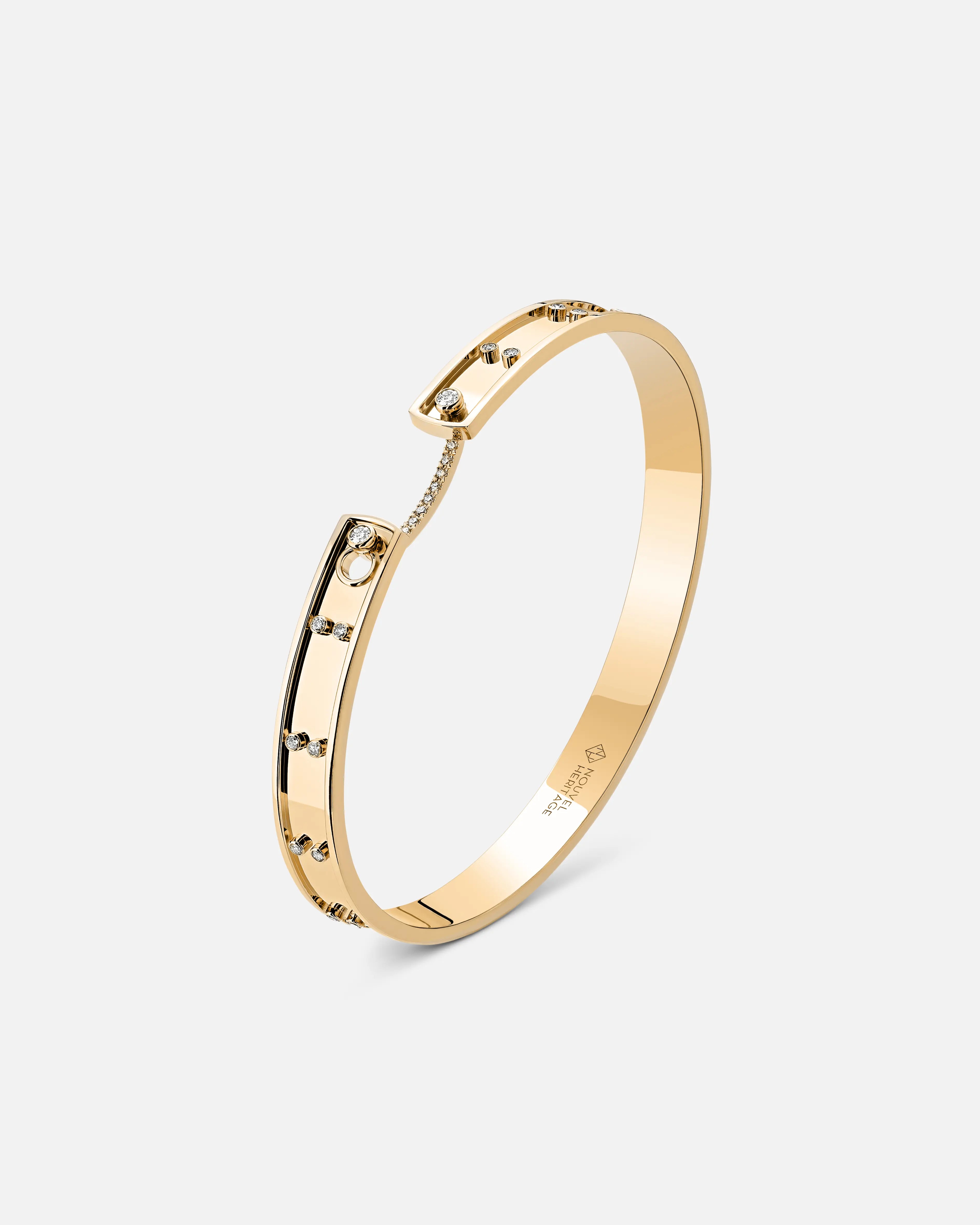 Picnic in Paris Mood Bangle in Yellow Gold