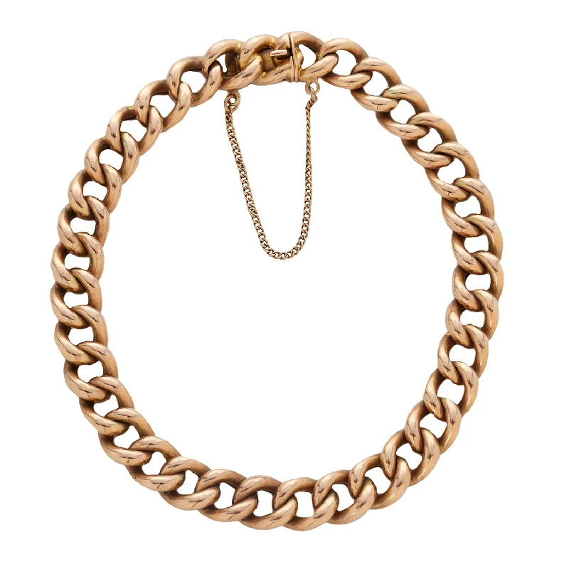 minimalist cubic zirconia earrings Regal Gold Curb Bracelet
