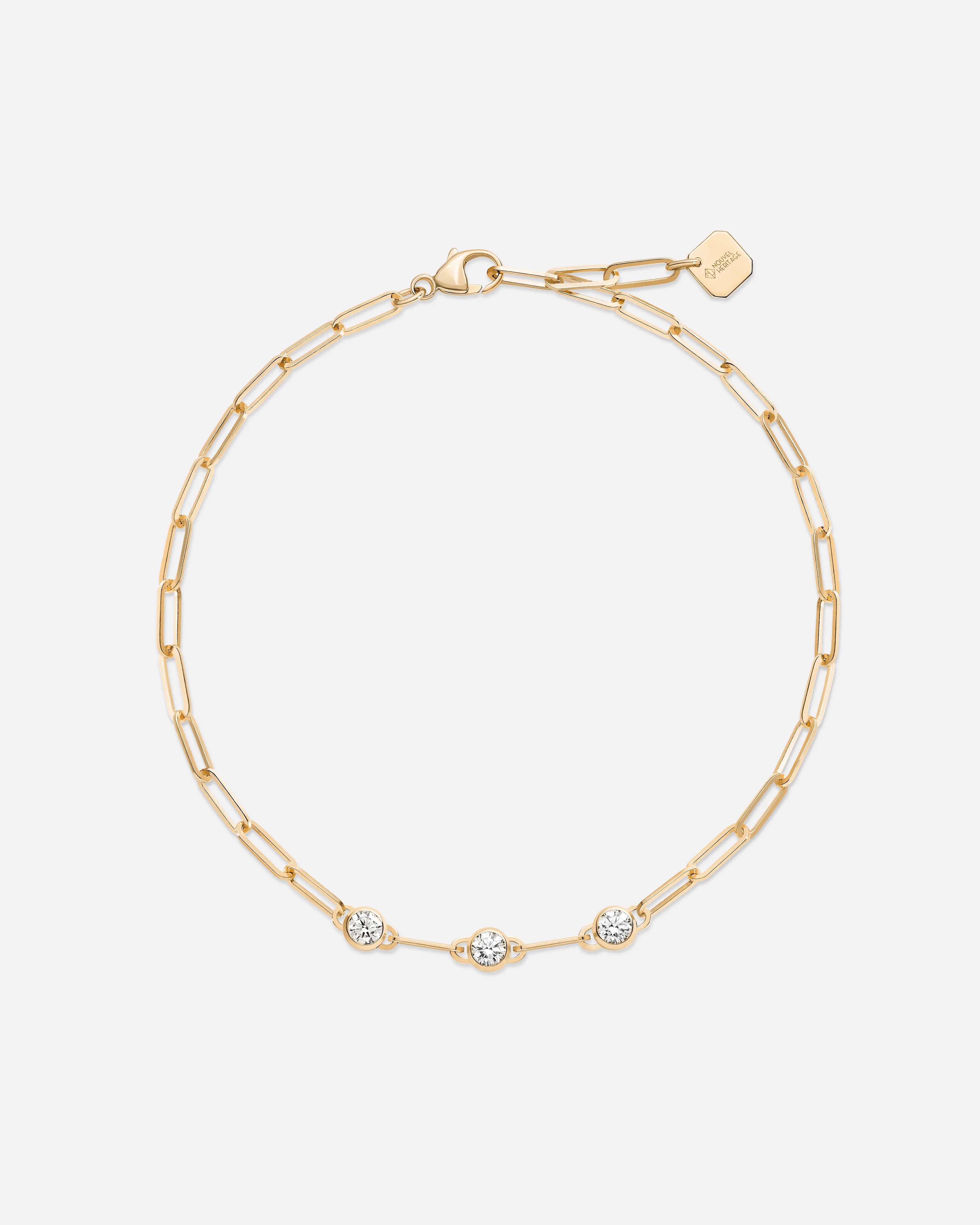 Round Trio Classics Bracelet in Yellow Gold