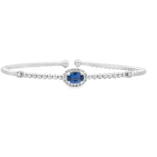 Sapphire and Diamond Bangle