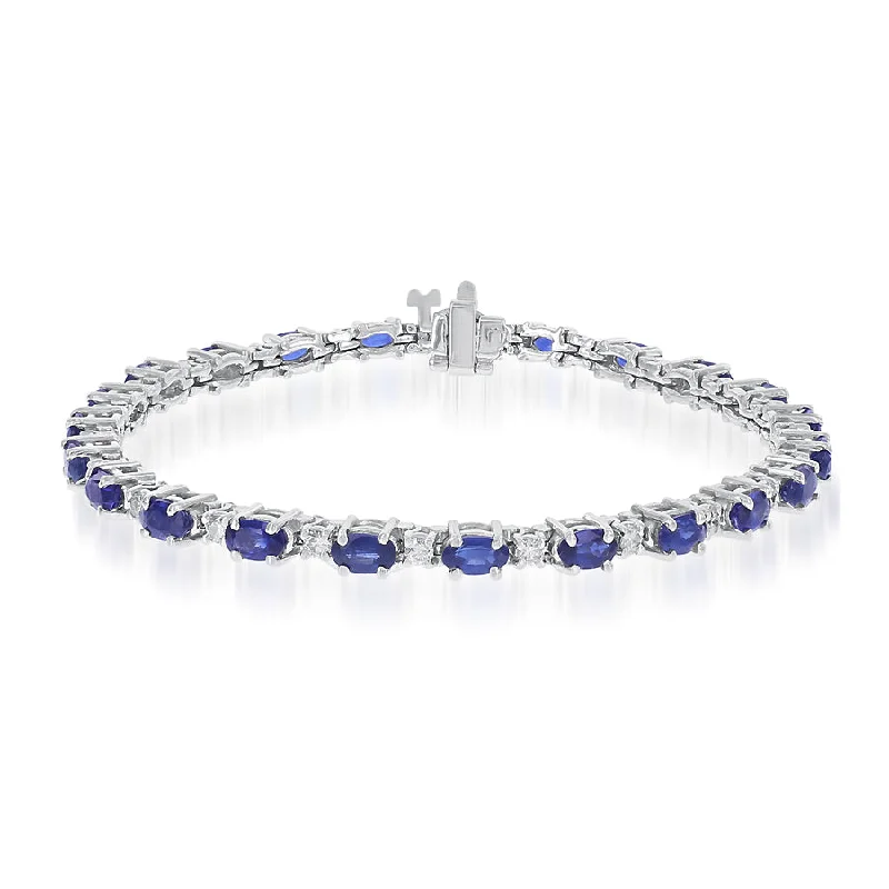 SAPPHIRE AND DIAMOND BRACELET