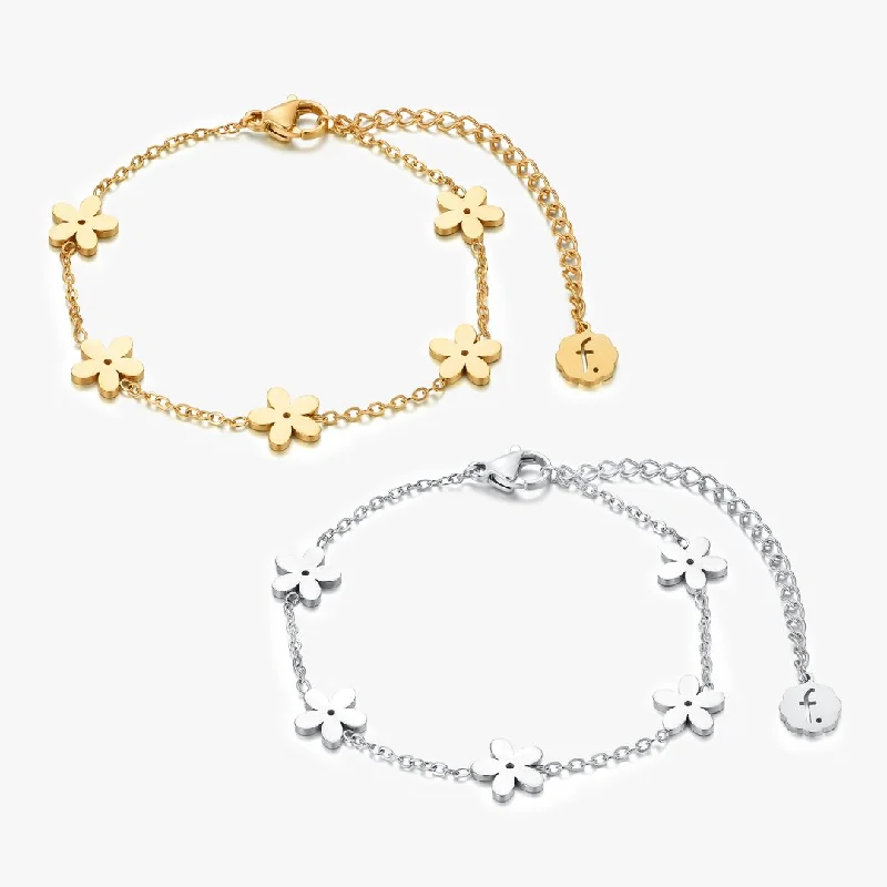 classic cubic zirconia pendant Simply Floral Bracelet