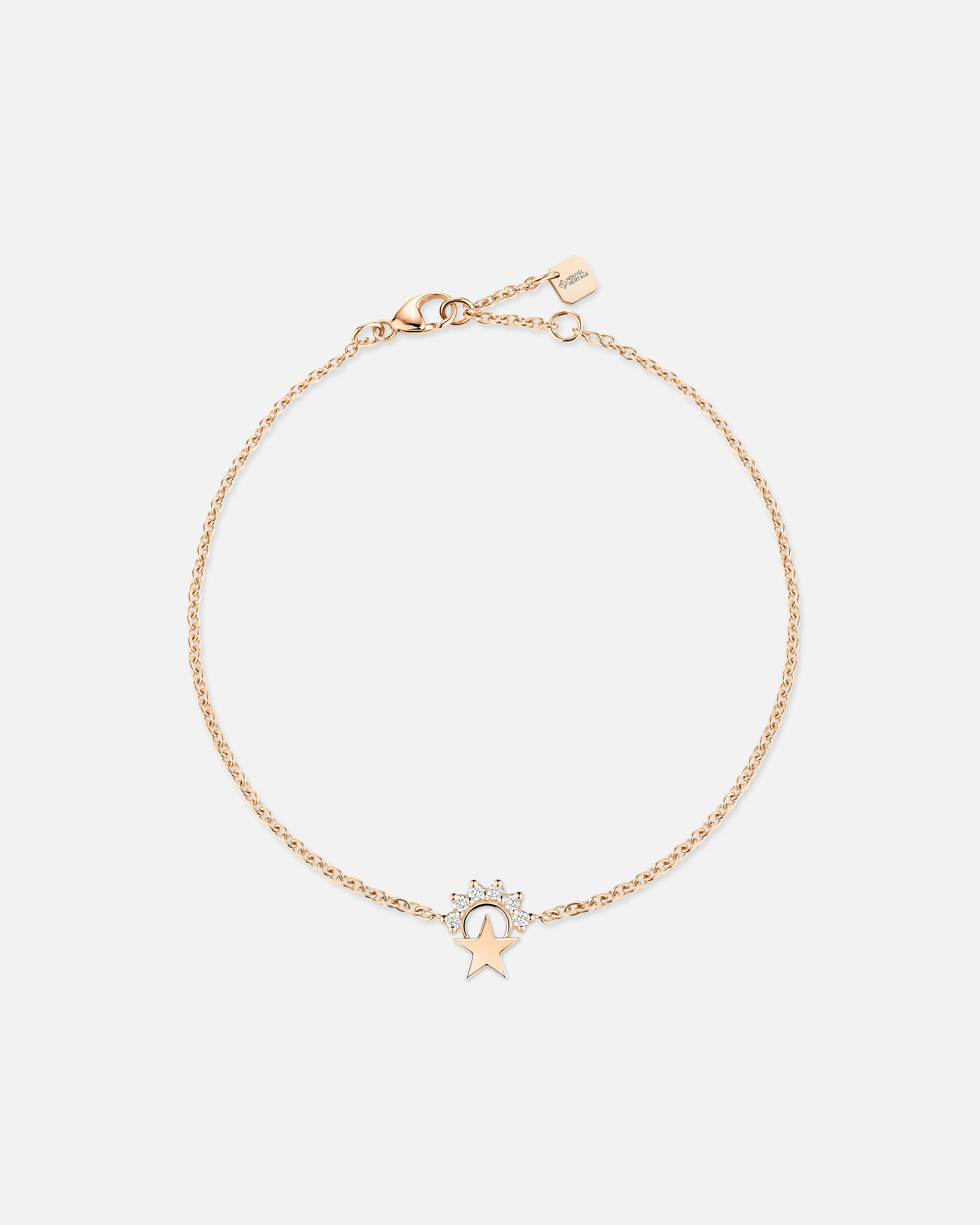 Small Star Bracelet in Rose Gold