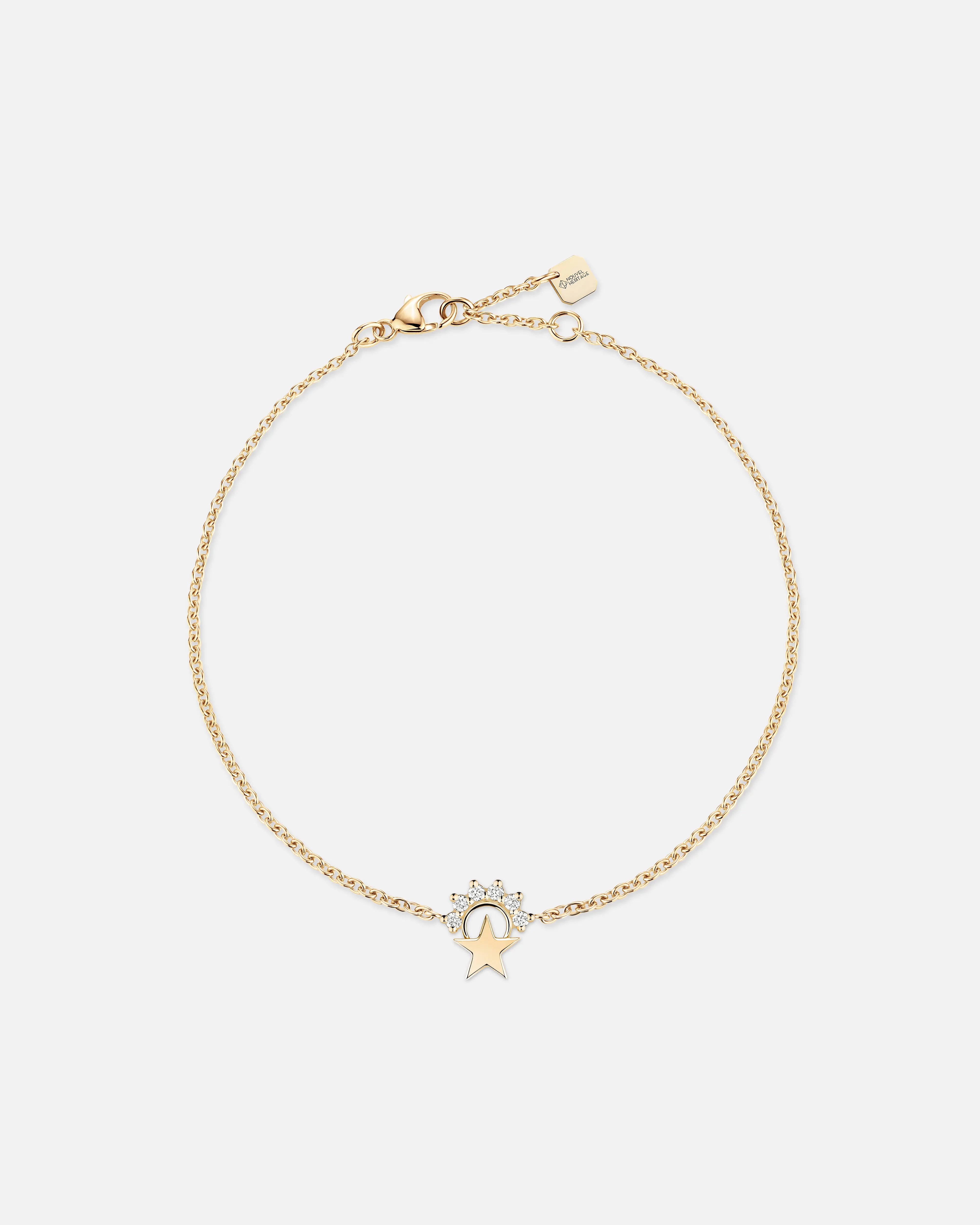 Small Star Bracelet in Yellow Gold