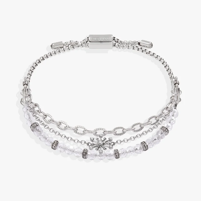 colorful gemstone engagement ring Snowflake Stranded Bracelet Set