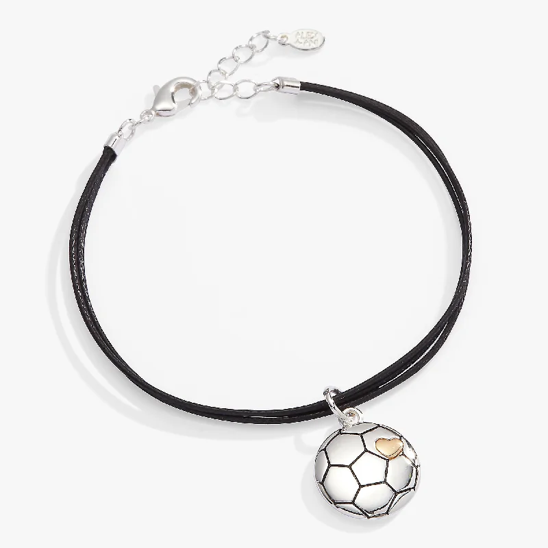 classic tennis bracelet white gold Soccer Cord Bracelet