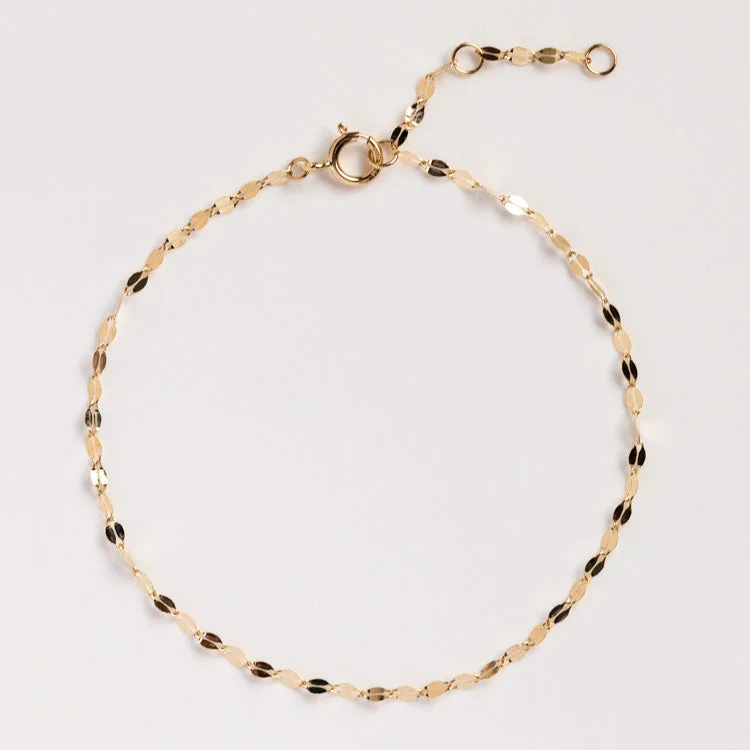 gemstone infinity bracelet Solid Gold Bold Sparkle Link Chain Bracelet