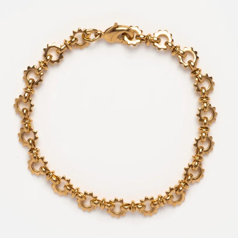 minimalist gold crescent moon necklace Stella Bracelet