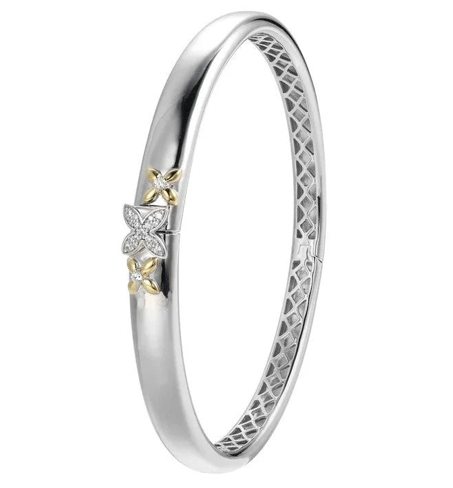 petite diamond promise ring Sterling/14K White Bangle Bracelet with Cubic Zirconium Size 6.75 petite diamond promise ring Sterling/14K White Bangle Bracelet with Cubic Zirconium Size 6.75
