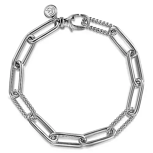 Sterling Bujukan Link Chain Bracelet