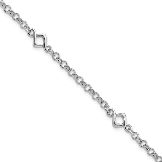 Sterling Fancy Link Bracelet