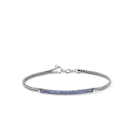 rose gold anklet chain Sterling Silver Blue Sapphire Essentials Bracelet