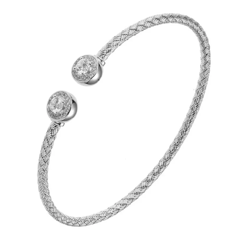 elegant aquamarine drop earrings Sterling/Rhodium Finish Woven Cuff Bracelet with Cubic Zirconium Size 7 elegant aquamarine drop earrings Sterling/Rhodium Finish Woven Cuff Bracelet with Cubic Zirconium Size 7