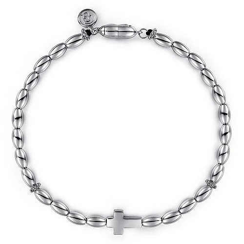 STERLING SILVER CROSS BRACELET