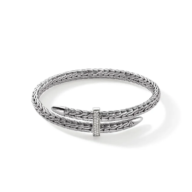 delicate floral wedding band Sterling Silver Natural Diamond Spear Collection Bracelet delicate floral wedding band Sterling Silver Natural Diamond Spear Collection Bracelet