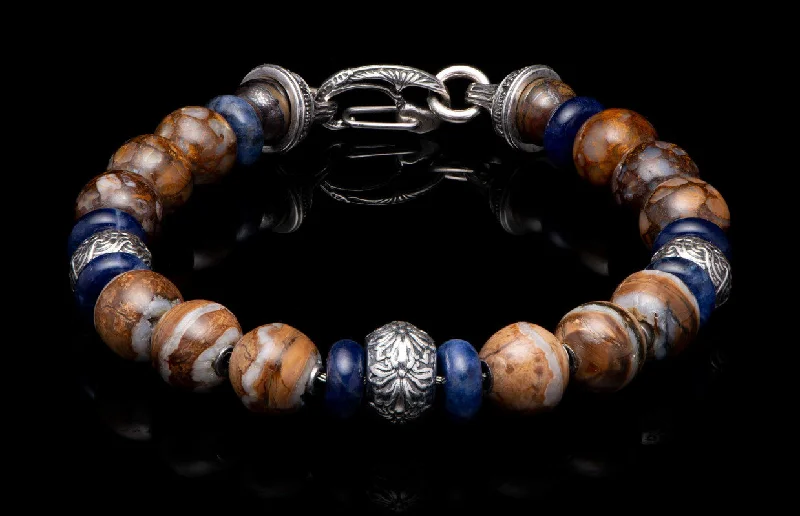 gothic black onyx ring men Sterling Silver "SAND AND SEA" Fire Opal, Sodalite 8.5 inch Bracelet gothic black onyx ring men Sterling Silver "SAND AND SEA" Fire Opal, Sodalite 8.5 inch Bracelet
