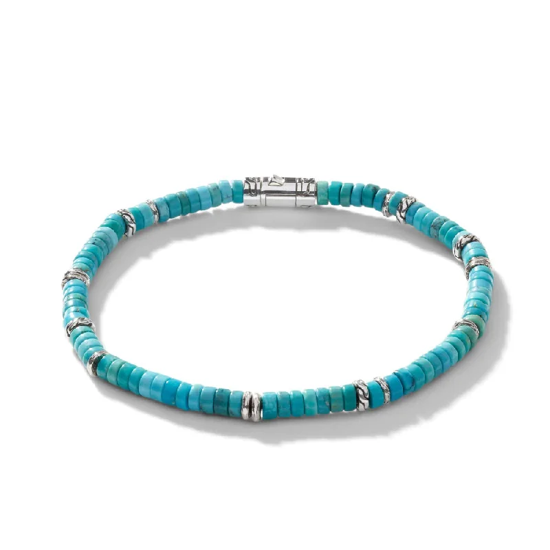hand-stamped coordinates bracelet Sterling Silver Turquoise White 7.25 inch Bracelet hand-stamped coordinates bracelet Sterling Silver Turquoise White 7.25 inch Bracelet
