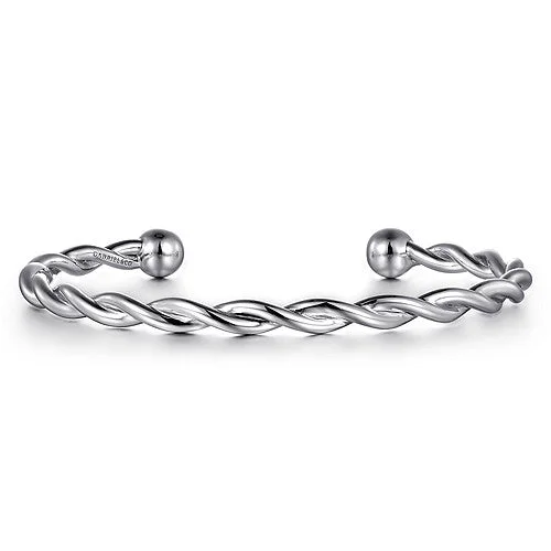 STERLING TWISTED CUFF BRACELET