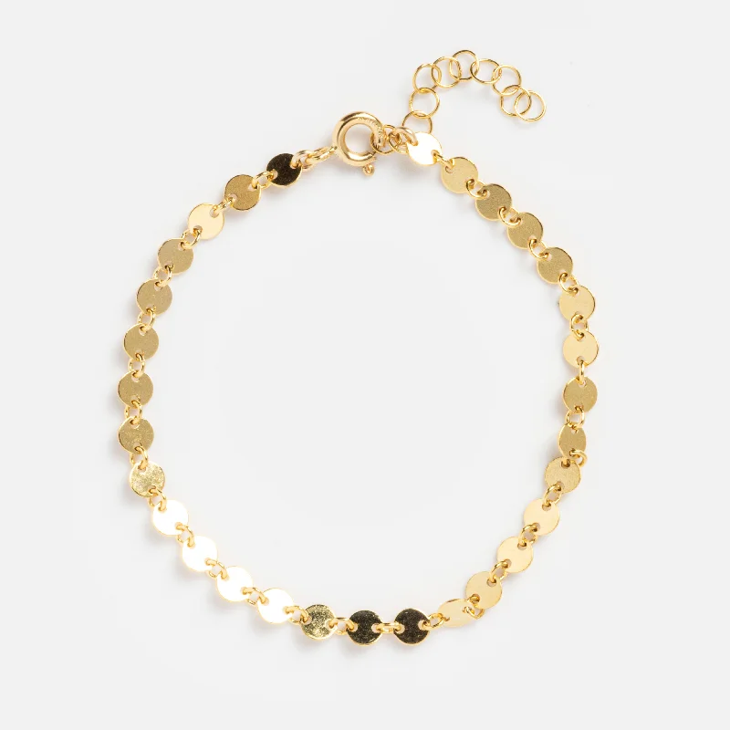 men’s black onyx bracelet Sunburst Circle Disc Bracelet