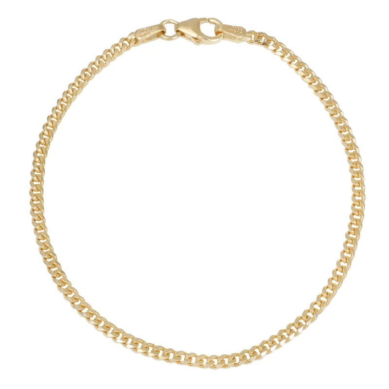 sterling silver lotus ring Thick Curb Chain Bracelet