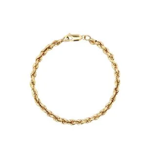 Yellow Gold Rope Bracelet