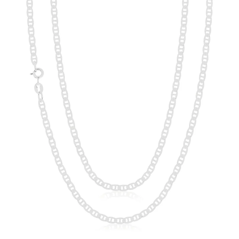 handcrafted sterling silver necklace Sterling Silver 50cm Anchor Chain