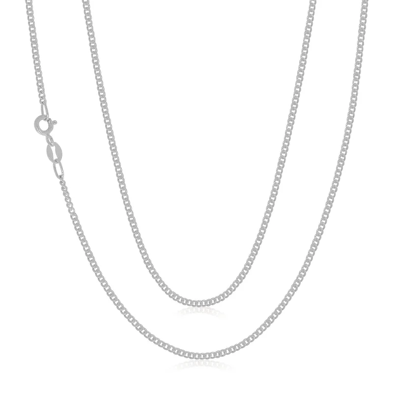 handmade leather ring Sterling Silver 60cm Curb Chain