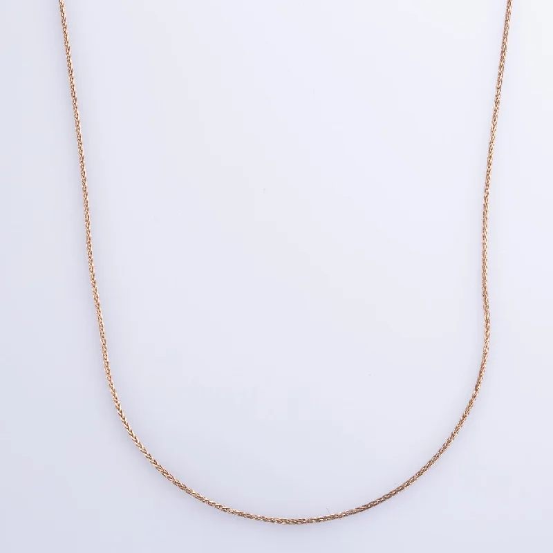 modern infinity signet ring 10k Rose Gold Franco Chain | 16" |