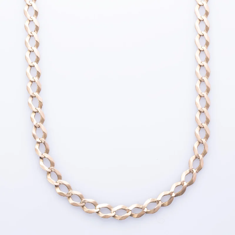celestial galaxy planet earrings 10k Yellow Gold Curb Chain | 26" |