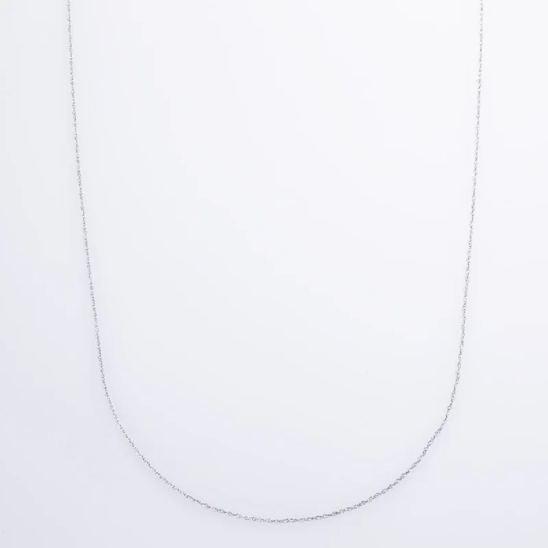 handmade lava stone bracelet 10k White Gold Rope Chain | 18" |
