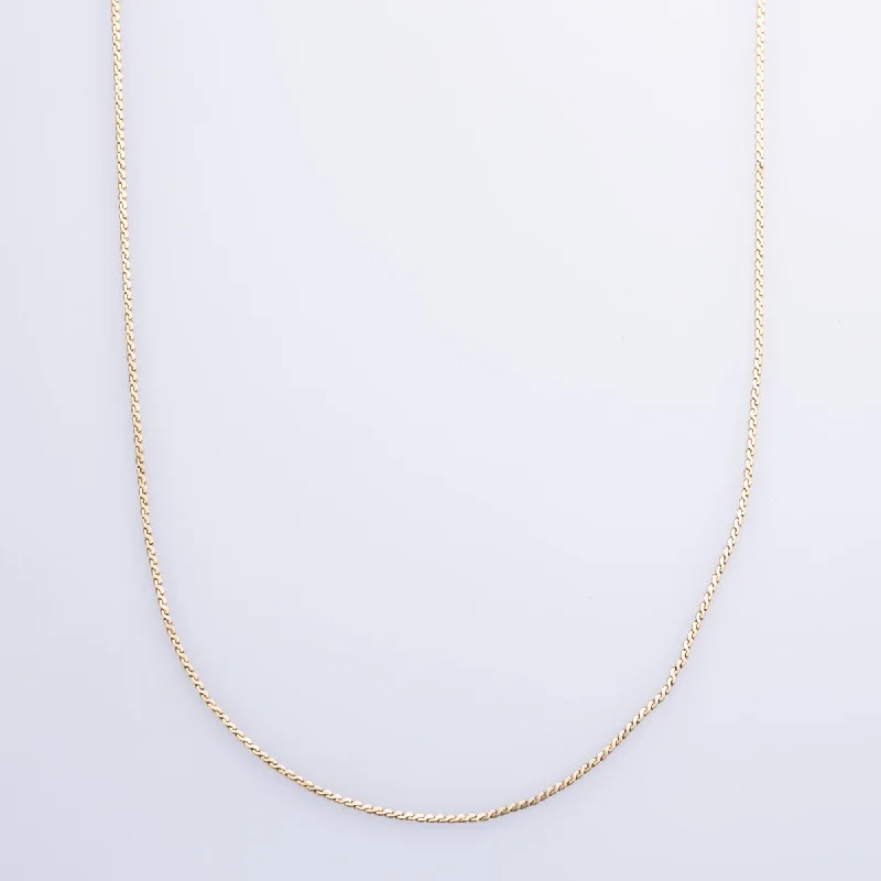 small diamond nose stud 10k White Gold Serpentine Chain | 16" |