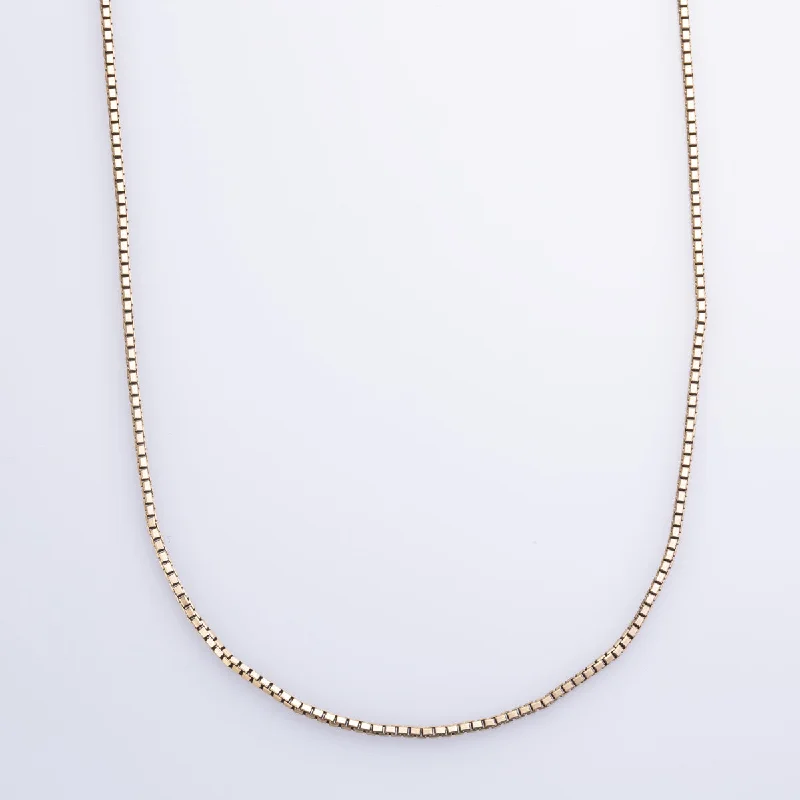 adjustable rope bracelet handmade 10k Yellow Gold Box Chain | 16" |