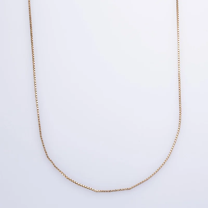 gold plated Cuban link chain 10k Yellow Gold Box Chain | 19" |
