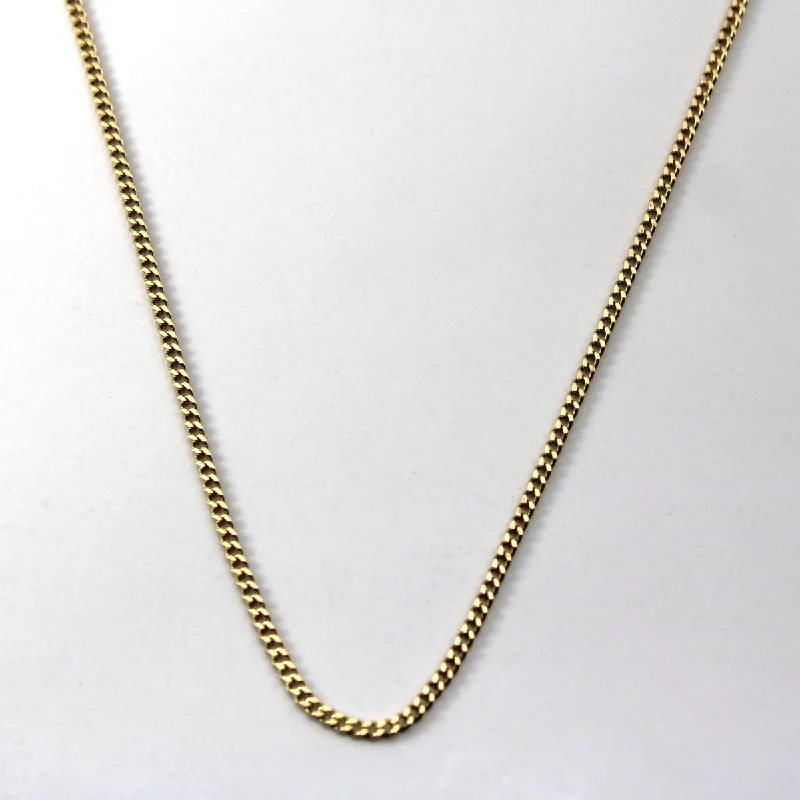 vintage platinum wedding band 10k Yellow Gold Cable Chain | 20"|