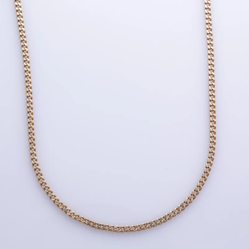 celestial galaxy planet necklace 10k Yellow Gold Curb Chain | 22" |